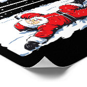 Poster Père Noël lutteur lutteur lutteur lutteur Noël Noë (Coin)