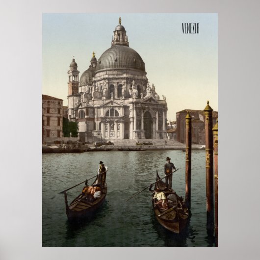 Poster Père Noël Maria della Salute à Venise (vers 1900) (Devant)