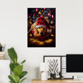 Poster Père Noël meilleur ami (Bureau à domicile)