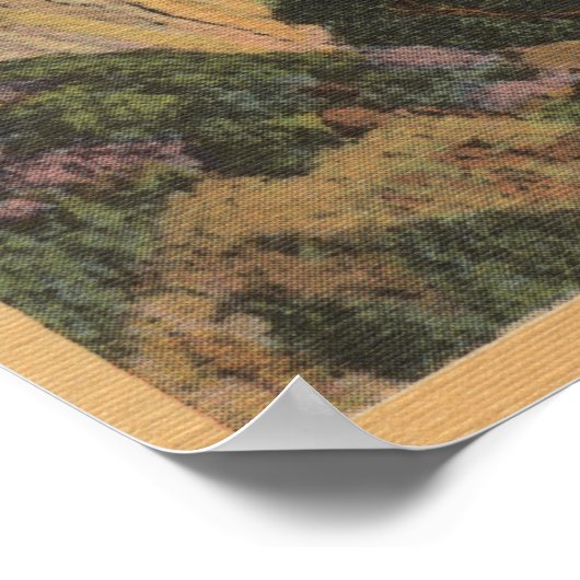 Poster Père Noël Monica, CA - Scène De Plage Le Long Des  (Coin)