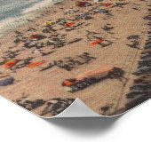 Poster Père Noël Monica, Californie - Los Angeles County  (Coin)