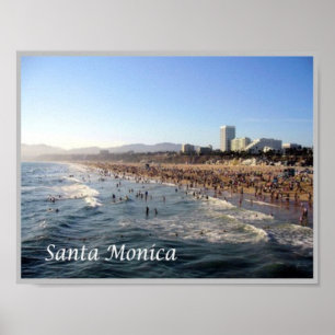 Poster Père Noël Monica - États-Unis -