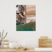 POSTER PÈRE NOËL MONICA PIER, CALIFORNIE - VUE AÉRIENNE (Cuisine)