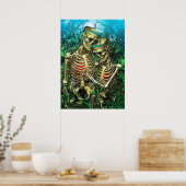 Poster Père Noël Muerte Tarot - Deux tasses (Cuisine)