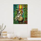 Poster Père Noël Muerte Tarot - Le Monde (Cuisine)