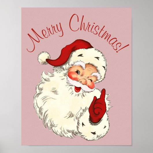 Poster père Noël No 4 (Devant)