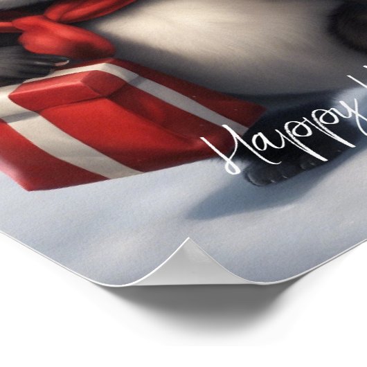 Poster Père Noël Panda Bear (Coin)