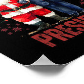 Poster Père Noël Président favori Noël Drôle Trump X (Coin)