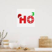 Poster Père Noël rit à noël (Cuisine)