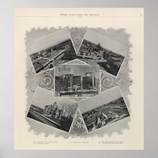 Poster Père Noël Rosa, Californie 6 (Devant)