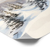 Poster père Noël Skiing (Coin)