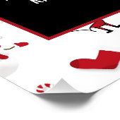 Poster Père Noël & Snowman, Recrutement saisonnier Public (Coin)