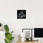 Poster PÈRE NOËL SQUAD drôle idée cadeau de Noël (Bureau à domicile)
