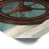 Poster Père Noël Steampunk Sleigh (Coin)