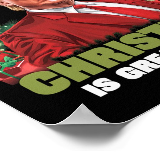 Poster Père Noël Trump Danse Rendre Noël super moche (Coin)