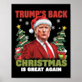 Poster Père Noël Trump Danse Rendre Noël super moche (Devant)