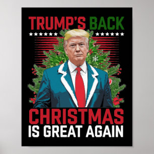Poster Père Noël Trump Danse Rendre Noël super moche