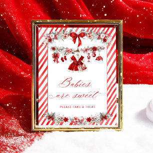 Poster Père Noël Vêtements pour bébés Les bébés sont doux