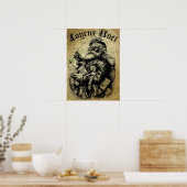 Poster Père Noël vintage (Cuisine)