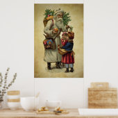 Poster père Noël vintage (Cuisine)