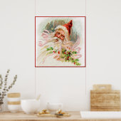 Poster PÈRE NOËL vintage (Cuisine)