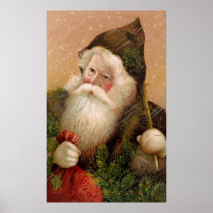 Poster Père Noël vintage 8