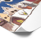 Poster Père Noël vintage, Cette Nuit Avant Noël (Coin)