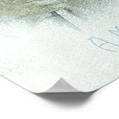 Poster Père Noël vintage gelé (Coin)