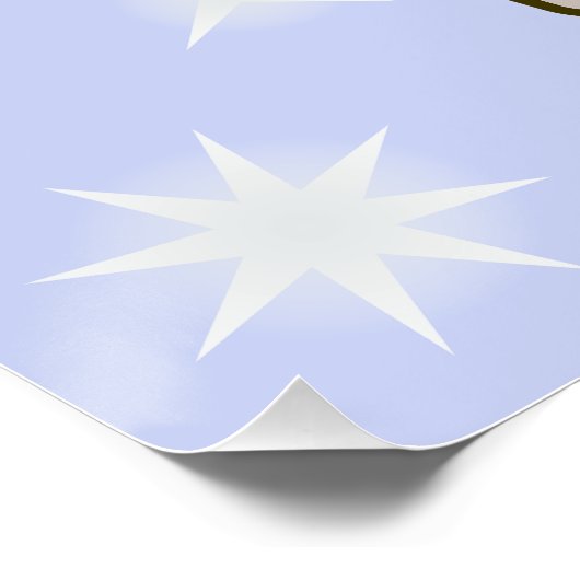 Poster Père Noël vue de devant Joyeux Noël (Coin)