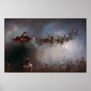 Poster Père Noël   William Holbrook Beard  