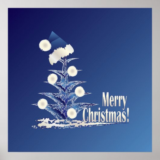 Poster Père Noël's Christmas tree (Devant)