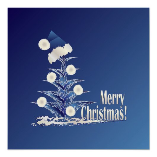 Poster Père Noël's Christmas tree (Devant)