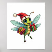 Poster Père Noël's Dragonfly Helper (Devant)