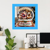 Poster Père Noël's Magical Christmas Snow Globe Wall Art (Bureau à domicile)