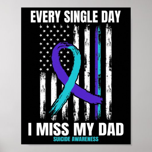 Poster Père Papa Suicide Sensibilisation Prévention Usa A (Devant)