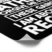 Poster Père Pardonne-Moi Pour Ces Gains Jésus Entraînemen (Coin)