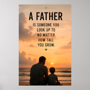 Poster 👨👧 Père Quelqu'un que Vous Admirez Toujours Fam