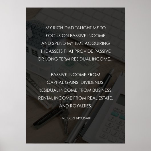 Poster Père riche contre Père pauvre - Motivation monétai (Devant)