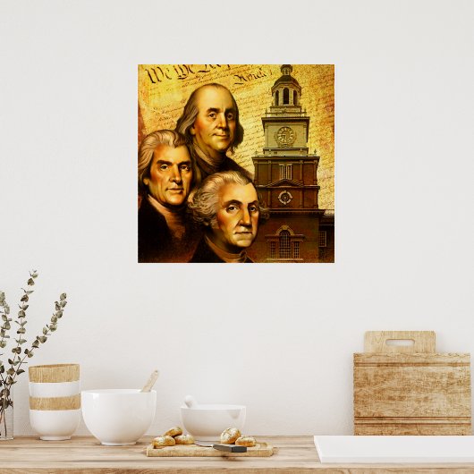 Poster Pères fondateurs (Cuisine)