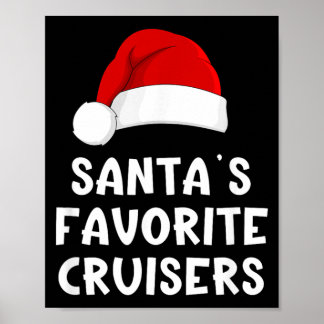 Poster Pères Noël de Noël Croisiéristes préférés Drôle Cr