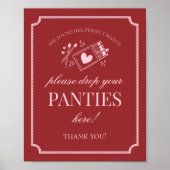 Poster Perfect Match Lingerie Shower Panties Please Sign (Devant)