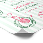 Poster Perfect Matcha Bridal Shower Green Welcome Sign (Coin)