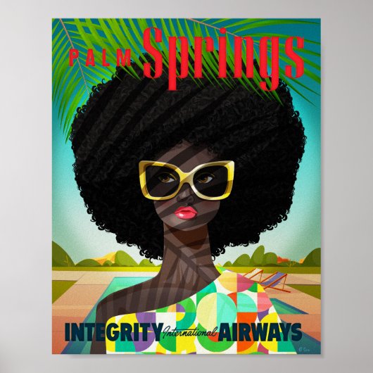 Poster Perfectly Palm Springs Art Print (Devant)