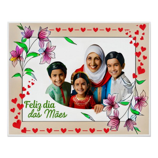 Poster Perfeito da Zazzle para homenagem as mães  (Devant)