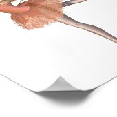 Poster Performance de ballet - Pose d'attitude (Coin)
