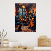 Poster Performances du Jazz Band (Cuisine)