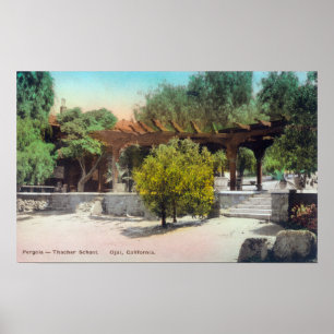 Poster Pergola ViewOjai, CA d'école de Thacher