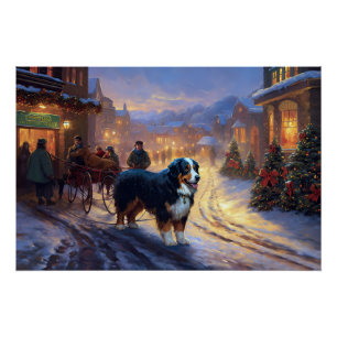 Poster Période de fêtes de Noël du Montagnard Bernois