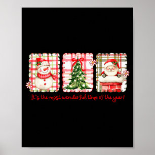 Poster Période Merveilleuse De L'année Joyeux Noël Père N