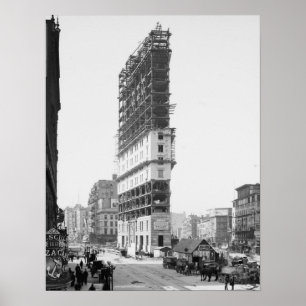 Poster Périodes construisant en construction, New York :